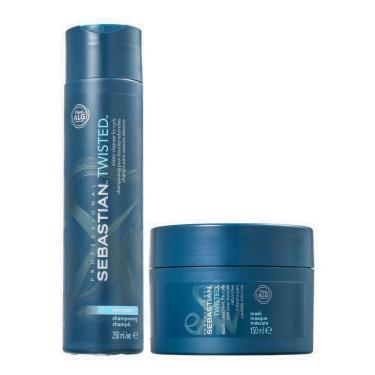 Imagem de Kit Twisted Elastic Detangler Sebastian - Shampoo + Máscara