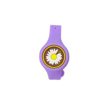 Imagem de Pulseira Relogio Infantil Anti Mosquito Repelente Figurinhas Cor:Roxo (STO628RX)