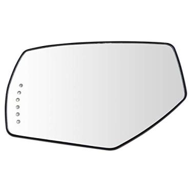 Imagem de Sinal aquecido de vidro espelhado com Spotter lado do motorista esquerdo LH compatível com pickup GM