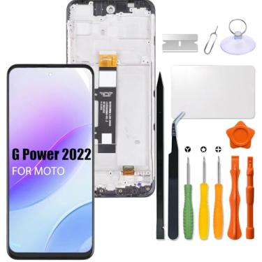 Imagem de Tela LCD com moldura para Motorola Moto G Power 2022 Substituição para Moto XT2165 XT2165-1 XT2165-3 XT2165-5 XT2165dl LCD Touch Screen Display Digitalizador com kit de reparo