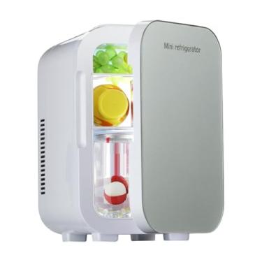 Imagem de Refrigerador do Carro Pequeno, Refrigeração Rápida Portátil Skincare Refrigerador do Armazenamento do Alimento do Refrigerador para o Caminhão RV Exterior Viajando Camping