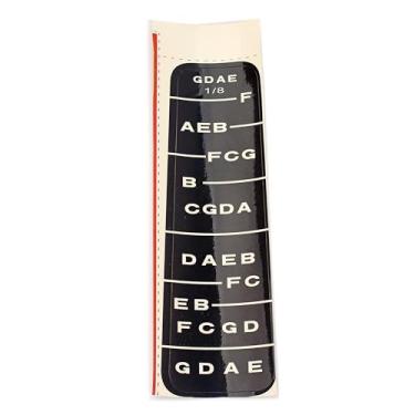 Imagem de RuiJOTWAT 10 peças de adesivos de escala de violino 1/8 aprendem escalas de violino adesivos de notas de escala de guitarra adesivos de traste decalques para iniciantes acessórios de peça de violino