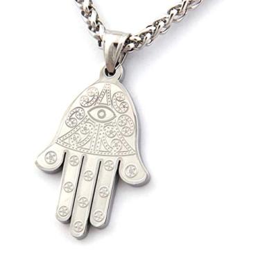 Imagem de Gungneer Colar de martelo Viking Mjolnir Thor com corrente quadrada de lobo bizantino rei bizantino ouro misturado joia viking nórdica masculina joia viking presente, Metal, n