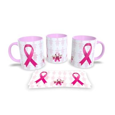Imagem de Canecas Rosa de Porcelana Personalizadas Outubro Rosa (Mod.17)