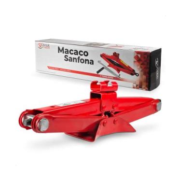 Imagem de Macaco Automotivo Tipo Sanfona até 1 Tonelada Carro Universal Overvisi