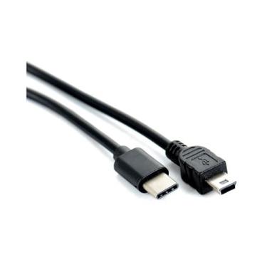 Imagem de A3vsbr adaptador usb com conector type c macho pra mini b v3 macho tipo cabo