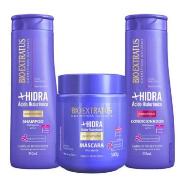 Imagem de +Hidra Bio Extratus Preenchedor Shampoo Condic e Másc 500g