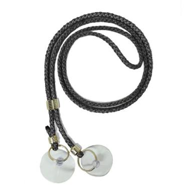 Imagem de Porta Chapéu Suporte Em Couro 2 Ventosas Atrevidu's Country, Preto Pin