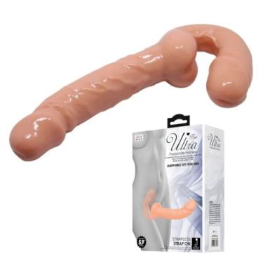 Imagem de Prótese Strapless Com Plug Vaginal Satisfação Conforto e Prazer Intenso Exploração Total
