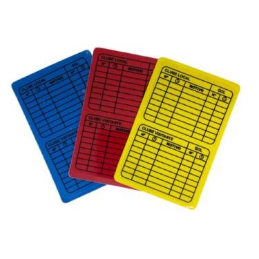 Imagem de Cartao de arbitro spoart futebol de salao - 3 peças