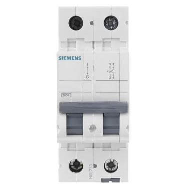 Imagem de Disjuntor Bipolar 6a Curva C 5sl12067mb Siemens