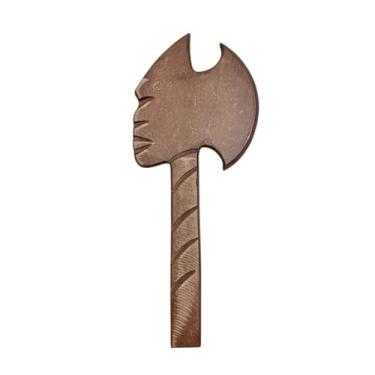 Imagem de Ferramenta De Mão Orixá Oxé Meio Machado Xangô 36cm Madeira Umbanda Candomblé