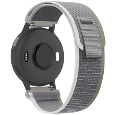 Imagem de Koazon Pulseiras de relógio Trail Loop de nylon de 20 mm compatíveis com Garmin Forerunner 55/165/Vivoactive 5/6, pulseira de substituição esportiva macia e respirável ajustável para Garmin Venu Sq 2