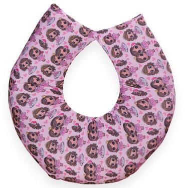 Imagem de Almofada Amamentação para Bebê Menina Sublimado - Carinha de Anjo, Ami