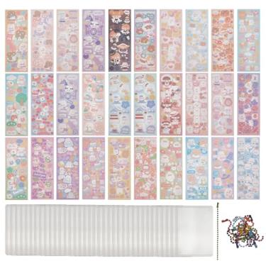 Imagem de NICENEEDED 10 porta-cartões fotográficos Kpop Toploaders, 30 capas de cartão para cartões colecionáveis Kpop Photocard, 30 adesivos coreanos decorativos, kit de protetor de cartão de foto DIY