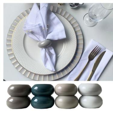 Imagem de Kit 4 Anel Porta Guardanapo Argola Mesa Posta 6cm Lisa Vr - IDEALIZA, 