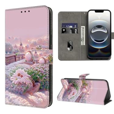 Imagem de VODEFOX Capa carteira para Samsung A16 5G, capa para celular Samsung Galaxy A16, capa protetora de couro PU flip com suporte para cartão para Samsung Galaxy A16 - Jardim