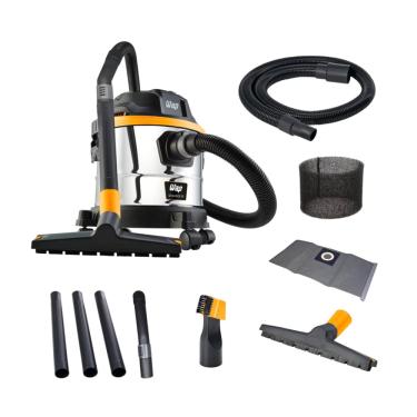 Imagem de WAP Aspirador de Pó e Água Barril GTW INOX 15, Compacto, 14,8 Litros, com Filtro Lavável, 146mbar 1700W 127V