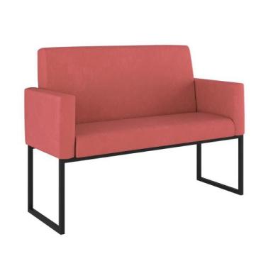 Imagem de Namoradeira 2 Lugares para Recepção - Balaqui Decor, Rosa