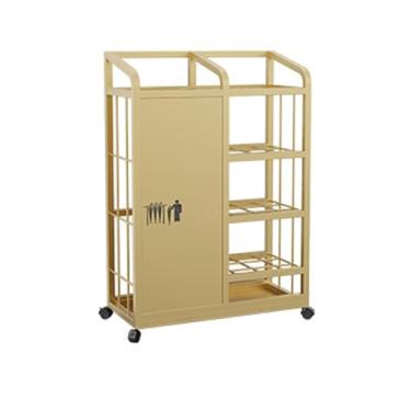 Imagem de JBNCRYGD Suporte de guarda-chuva comercial de 4 rodas, suporte de guarda-chuva grande para entrada de escritório, organizador de guarda-chuva de grande capacidade de hotel, fácil acesso, 23 x 50 x 75