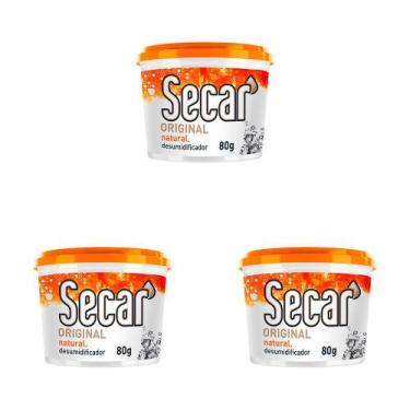 Imagem de Kit 3 Und Desumidificador Secar Anti Mofo Natural 80g