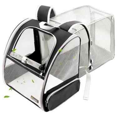 Imagem de Mochila transportadora de animais de estimação Texsens expansível para gatos médios e cães pequenos de até 8 kg