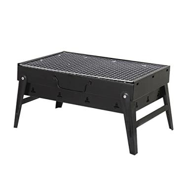 Imagem de Grelhas dobráveis para churrasco, pátio, churrasqueira, carvão, fogão, aço inoxidável, acampamento, piquenique, churrasco, acessórios para churrasco, ferramentas