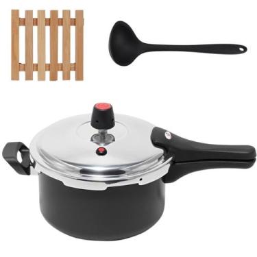 Imagem de Panela De Pressão 3L Fechamento Externo + Descanso + Concha - Marcolar
