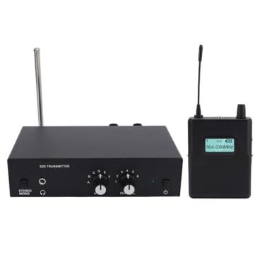 Imagem de de Monitor Sem Fio No Ouvido, Atualize 902 a 928MHz Estéreo Profissional de IEM Com Receptor de Transmissor para Ensaio de Banda de Performance Ao Em Palco do Studio (Plugue