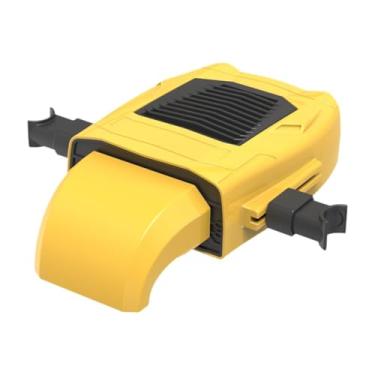 Imagem de Ioensy Ventilador de resfriamento do banco traseiro do carro USB com 3 velocidades 19x11x5cm para o banco de motorista ou passageiro instalar facilmente, Amarelo