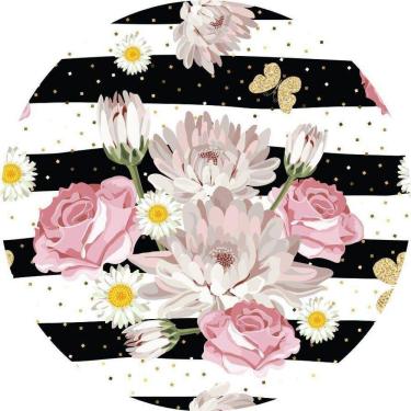 Imagem de Painel Redondo 3D Sublimado Geométrico Frd-2371