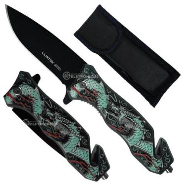 Imagem de Canivete Multifuncional, Ideal para Profissionais com Quebra-Vidro e C