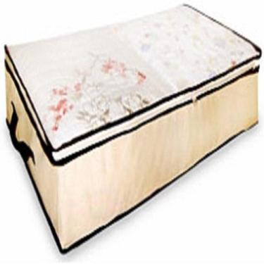 Imagem de Caixa organizadora guarda manta lençol edredom organiza guarda roupa q