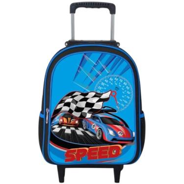 Imagem de Mochila Rodinha Masculina Escolar Infantil Menino Reforçada Grande (Speed)