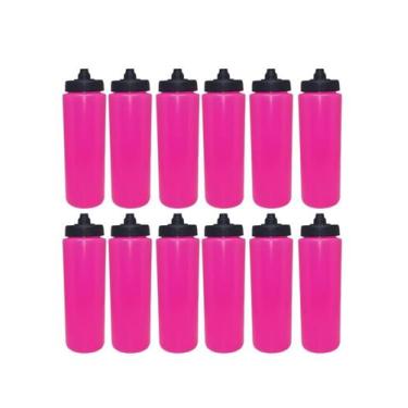 Imagem de Kit 12 Squeeze Tipo Gatorade 800ml - Spec, Pink com preto