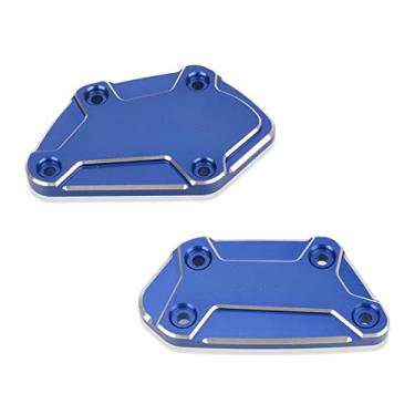 Imagem de Acc-Creativity Tampa do reservatório de fluido de freio dianteiro de alumínio para motocicleta, tampa do reservatório do cilindro mestre compatível com BMW R NINE T K1600B R1250RS R1200GS (azul)