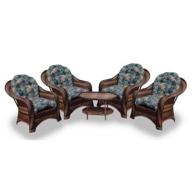 Imagem de Conjunto De Poltronas 4 Poltronas + 1 Mesa Centro Palmares