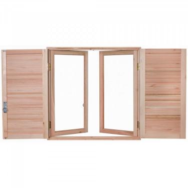 Imagem de Janela com Caixilhos de Abrir para Vidros Inteiros e Venezianas de Abrir