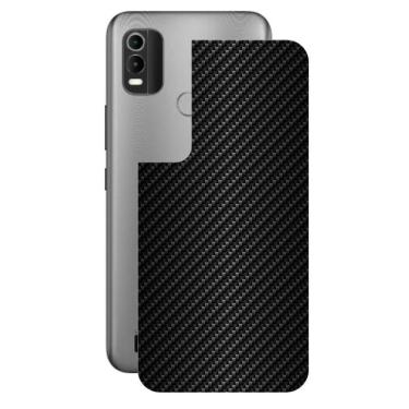 Imagem de Película Nokia C21 Plus-Traseira Fibra Carbono Preta-Gshield