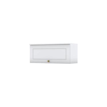 Imagem de Armário Aéreo 01 Porta Basculante 80 Cm Amy Branco Hp Casa 812 Branco Hp