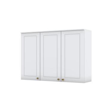 Imagem de Armário Aéreo 03 Portas 120 Cm Amy Branco Hp Casa 812 Branco Hp