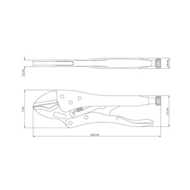 Imagem de Alicate De Pressão 10" Mordente Triangular - Tramontina