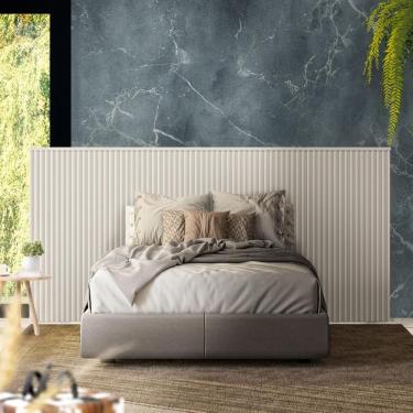 Imagem de Cabeceira De Cama Casal Ou Queen 240cm Off White Macieira Shop Jm