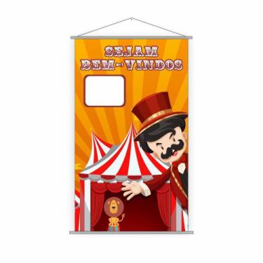 Imagem de Banner Escolar Pedagógico Sejam Bem Vindos 120x65cm - PlimShop