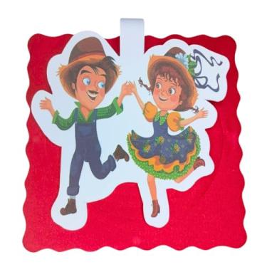 Imagem de Guirlanda Papel Festa Junina Colorida 3 Metros Balão Fogueira Milho Metros Decoração (Balão, 3 Metros)