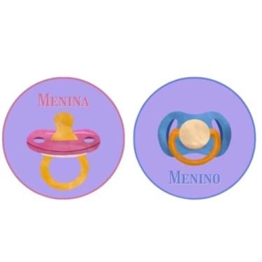 Imagem de 50 Adesivos Chá Revelação, Chá De Bebê Várias Opções F:206 (Modelo 6)