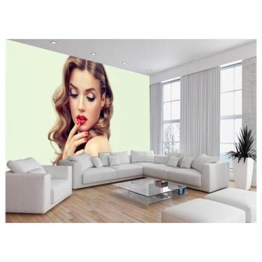 Imagem de Papel De Parede Salão De Beleza Maquiagem Make 3,5M Slb80 - Você Decor