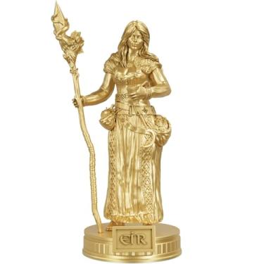 Imagem de Estátua Imagem Deusa Eir Mitologia Nórdica (Cor Ouro)