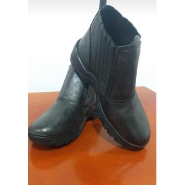 Imagem de Botina de segurança em couro - Calçados Berghan 