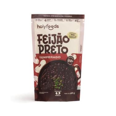 Imagem de Feijão Preto Temperado Holyfoods Sem Panela De Pressão 120g - Holy Sou